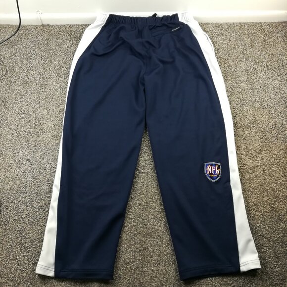 Vintage 2004 NFL Europe Pants Reebok Equipment Zip Leg Track Blue Mens 2XL - Picture 1 of 12
